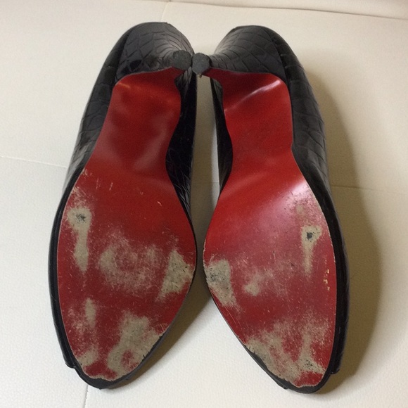 🌹HP🌹GUC Unlisted Black Red Bottom Heels, 9.5M - Picture 7 of 12